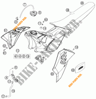 RESERVOIR / SELLE pour KTM 125 SX de 2007
