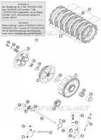 EMBRAYAGE  125 ktm-moto 2006 SX 26