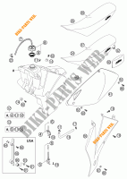 RESERVOIR / SELLE  125 ktm-moto 2003 SX 10