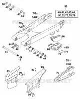 BRAS OSCILLANT  pour KTM 125 SX de 1998