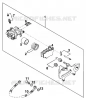 ETRIER DE FREIN AR pour KTM 125 SX de 1998