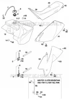 RESERVOIR / SELLE pour KTM 125 SX de 1998