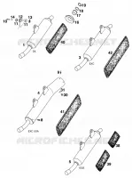 SILENCIEUX D'ECHAPPEMENT pour KTM 125 SX de 1998