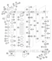 AMORTISSEUR (PIECES) pour KTM 450 SX STEVE RAMON de 2005