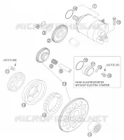 DEMARREUR ELECTRIQUE pour KTM 450 SX STEVE RAMON de 2005