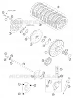 EMBRAYAGE pour KTM 450 SX STEVE RAMON de 2005