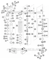 AMORTISSEUR (PIECES) pour KTM 450 SX RACING de 2003