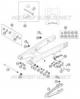 BRAS OSCILLANT  pour KTM 450 SX RACING de 2003