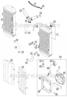 CIRCUIT DE REFROIDISSEMENT pour KTM 450 SX RACING de 2003