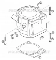 CYLINDRE pour KTM 450 SX RACING de 2003