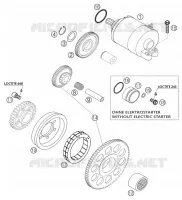 DEMARREUR ELECTRIQUE pour KTM 450 SX RACING de 2003
