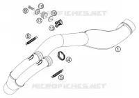ECHAPPEMENT pour KTM 450 SX RACING de 2003