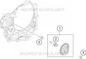 ARBRE D'EQUILIBRAGE KTM MOTO 450 2018 SX-F  450 SX-F FACTORY EDITION