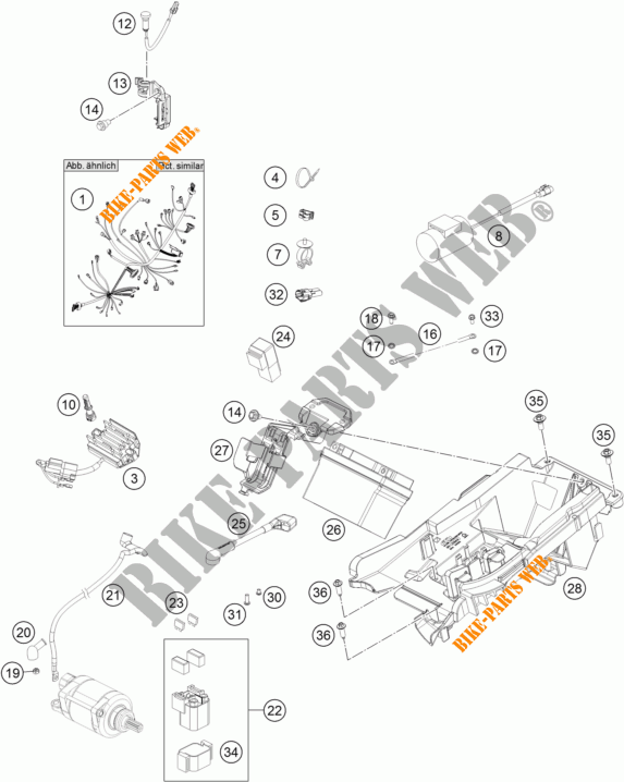 FAISCEAU ELECTRIQUE pour KTM 450 SX-F FACTORY EDITION de 2018