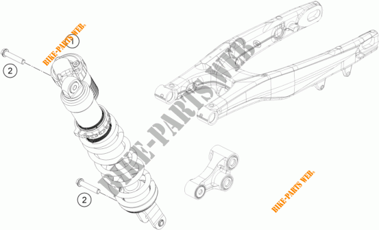 AMORTISSEUR pour KTM 450 SX-F FACTORY EDITION de 2016