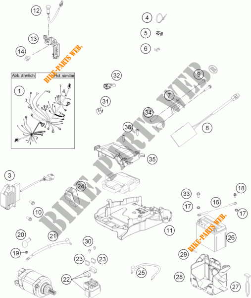 FAISCEAU ELECTRIQUE pour KTM 450 SX-F de 2015