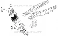 AMORTISSEUR pour KTM 450 SX-F de 2013