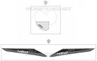 AUTOCOLLANTS pour KTM 450 SX-F de 2013