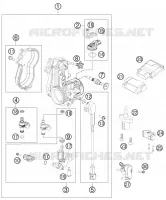 BOITIER PAPILLON INJECTION pour KTM 450 SX-F de 2013