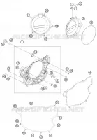 CARTER EMBRAYAGE pour KTM 450 SX-F de 2013