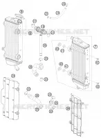 CIRCUIT DE REFROIDISSEMENT pour KTM 450 SX-F de 2013