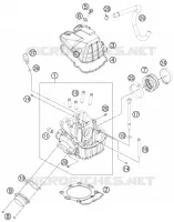 CULASSE pour KTM 450 SX-F de 2013
