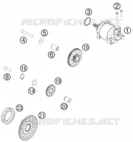DEMARREUR ELECTRIQUE pour KTM 450 SX-F de 2013