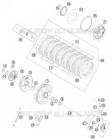 EMBRAYAGE pour KTM 450 SX-F de 2013