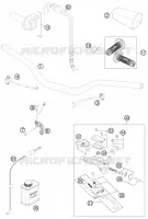GUIDON / COMMANDES pour KTM 450 SX-F de 2013