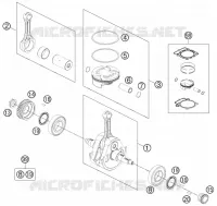 VILEBREQUIN / PISTON pour KTM 450 SX-F de 2013