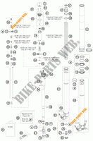 FOURCHE (PIECES) pour KTM 450 SX-F de 2009