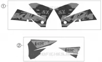 AUTOCOLLANTS pour KTM 450 SX de 2006
