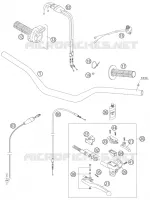 GUIDON / COMMANDES pour KTM 450 SX de 2006