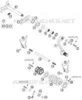 MECANISME DE SELECTION DE VITESSES pour KTM 450 SX de 2006