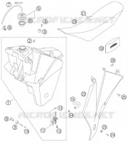 RESERVOIR / SELLE pour KTM 450 SX de 2006
