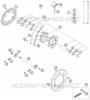 ROUE ARRIERE pour KTM 450 SX de 2006