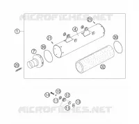 SILENCIEUX D'ECHAPPEMENT pour KTM 450 SX de 2006