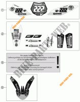 AUTOCOLLANTS pour KTM 350 SX-F CAIROLI REPLICA de 2011