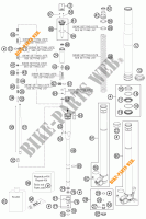 FOURCHE (PIECES) pour KTM 350 SX-F CAIROLI REPLICA de 2011