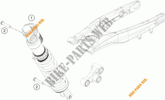 AMORTISSEUR pour KTM 350 SX-F de 2018