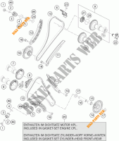 DISTRIBUTION pour KTM 1290 SUPER DUKE R WHITE de 2017