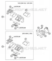 BOITE A CLAPETS pour KTM 200 SX de 2003