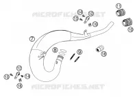 ECHAPPEMENT pour KTM 200 SX de 2003