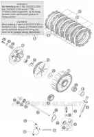EMBRAYAGE pour KTM 200 SX de 2003