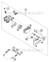 ETRIER DE FREIN AR pour KTM 200 SX de 2003