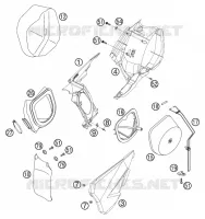 FILTRE A AIR pour KTM 200 SX de 2003