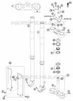 FOURCHE / T DE FOURCHE pour KTM 200 SX de 2003