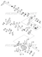 MECANISME DE SELECTION DE VITESSES pour KTM 200 SX de 2003