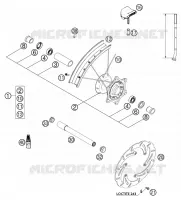 ROUE AVANT pour KTM 200 SX de 2003