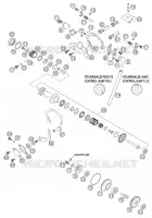 VALVE D'ECHAPPEMENT pour KTM 200 SX de 2003